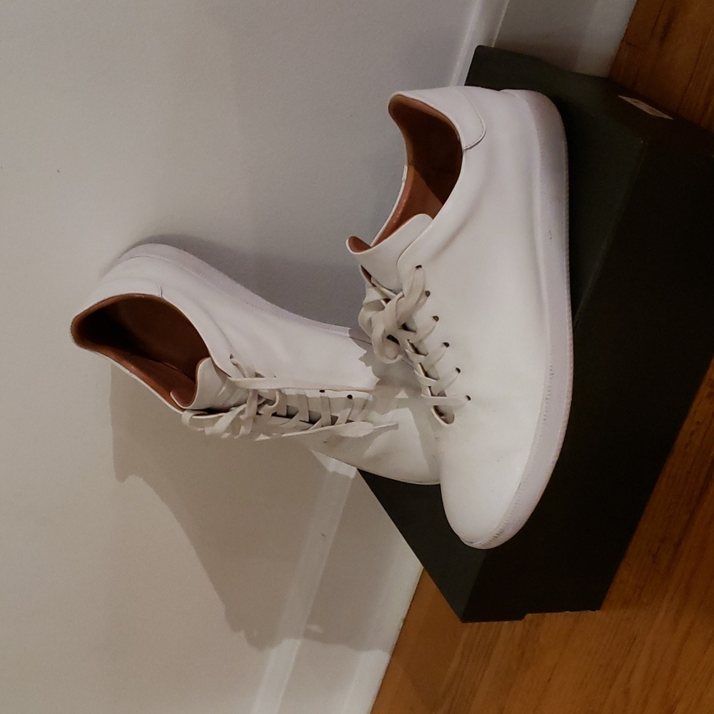 Beckett Simonon Geller Trainers in white Full Grain Leather - Sz10